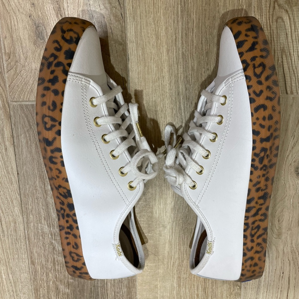 Leopard Sole Leather Keds - Picture 3 of 6